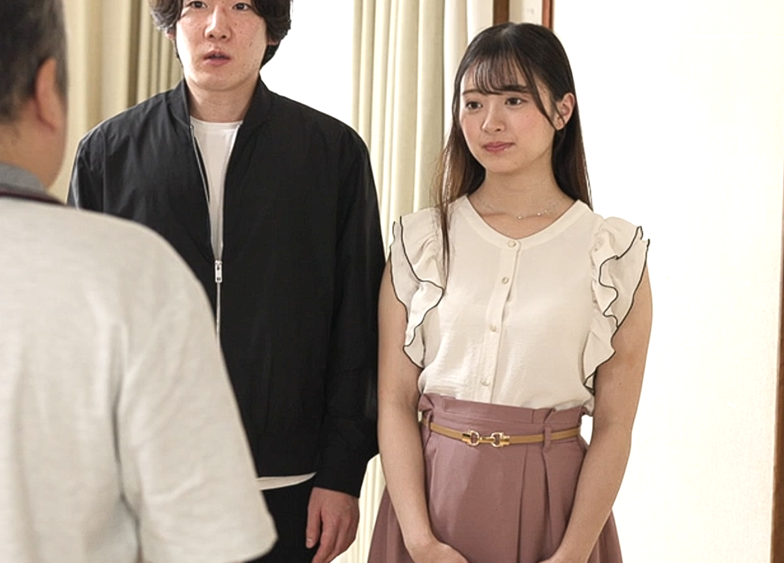 花守夏歩｜息子の嫁×拘束スローピストン強姦｜夫が出張中に同居する粘着キモ義父に何度も襲われる若妻。ビュクビュク種付けされて寝取られる